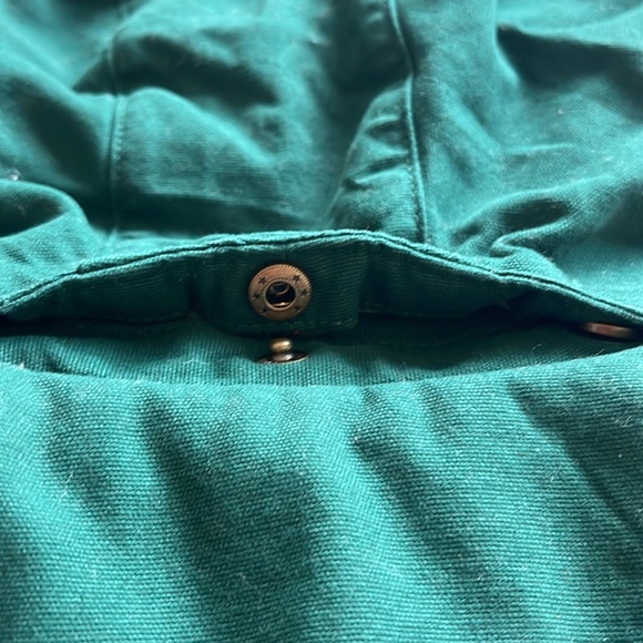 Green Hooded Vest with Wooden Buttons - Picture 4 of 6